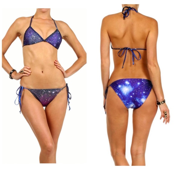galaxy bathing suit 2 piece